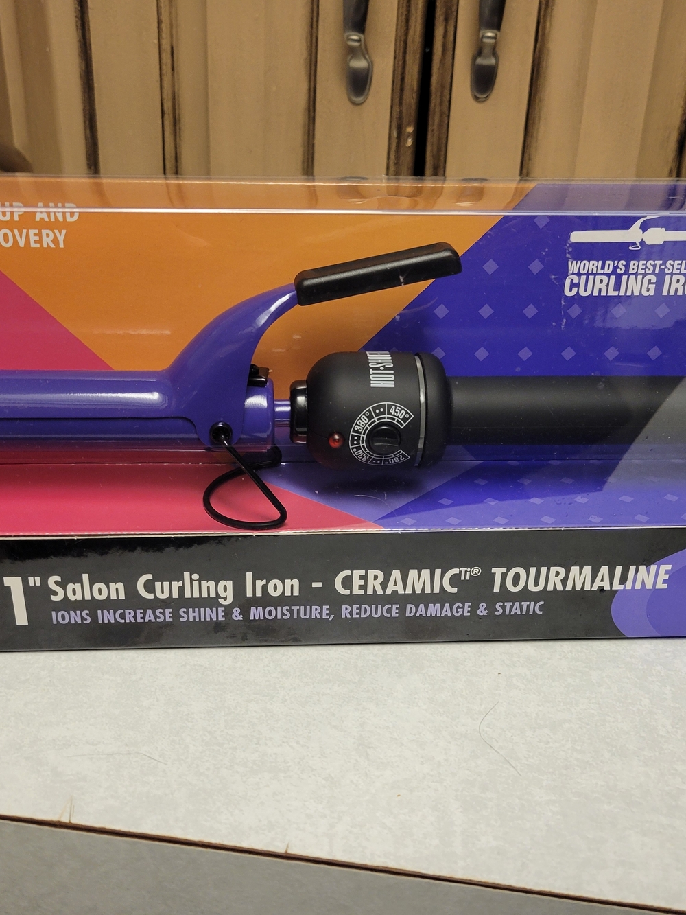 1" Hot Tools Purple Salon Curling Iron